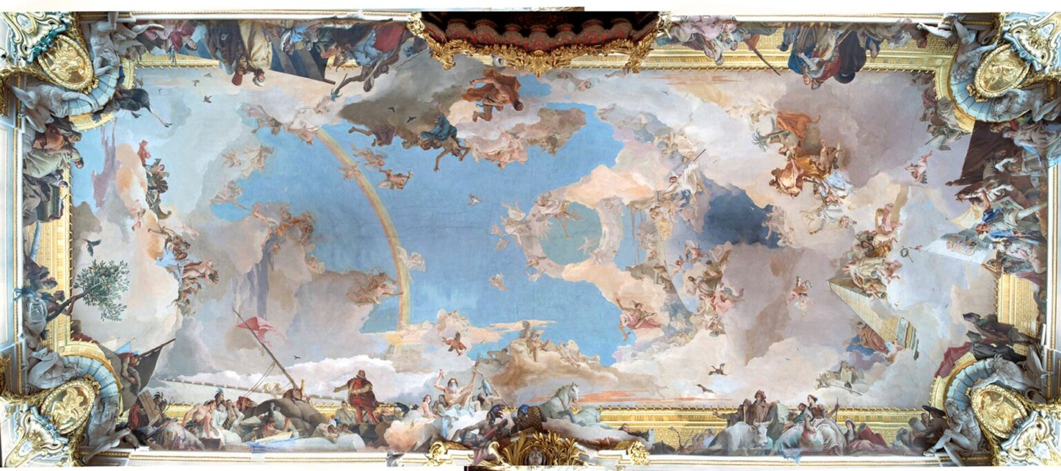 L'Apoteosi della Monarchia Spagnola dipinta da Giovanni Battista Tiepolo